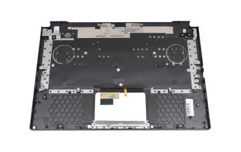 Clavier incl. topcase DE (allemand) noir/noir avec rétro-éclairage original pour Asus FX516PC