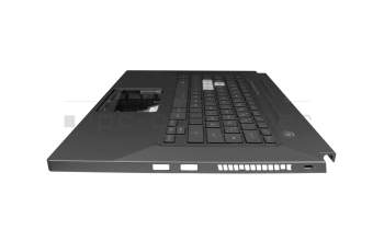 Clavier incl. topcase DE (allemand) noir/noir avec rétro-éclairage original pour Asus FX516PC