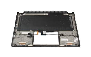 Clavier incl. topcase DE (allemand) noir/noir avec rétro-éclairage original pour Asus ROG Flow X16 GV601RM