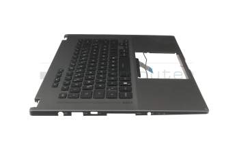 Clavier incl. topcase DE (allemand) noir/noir avec rétro-éclairage original pour Asus ROG Flow X16 GV601RM
