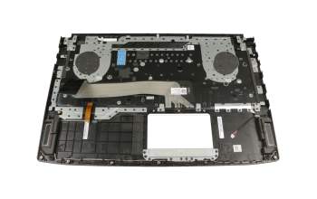 Clavier incl. topcase DE (allemand) noir/noir avec rétro-éclairage original pour Asus ROG Strix Hero GL503VM