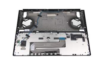 Clavier incl. topcase DE (allemand) noir/noir avec rétro-éclairage original pour Asus ROG Zephyrus Duo 15 SE GX551QM