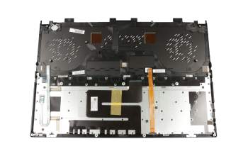 Clavier incl. topcase DE (allemand) noir/noir avec rétro-éclairage original pour Asus ROG Zephyrus S GX531GM