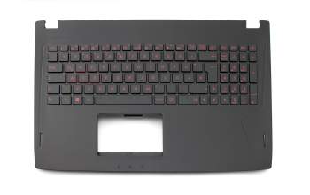 Clavier incl. topcase DE (allemand) noir/noir avec rétro-éclairage original pour Asus TUF FX502VM