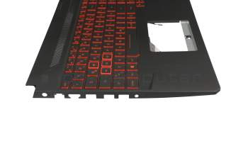 Clavier incl. topcase DE (allemand) noir/noir avec rétro-éclairage original pour Asus TUF FX505GE