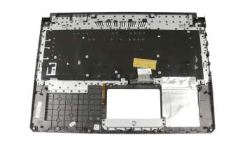 Clavier incl. topcase DE (allemand) noir/noir avec rétro-éclairage original pour Asus TUF FX565GM