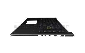 Clavier incl. topcase DE (allemand) noir/noir avec rétro-éclairage original pour Asus VivoBook 15 S513IA