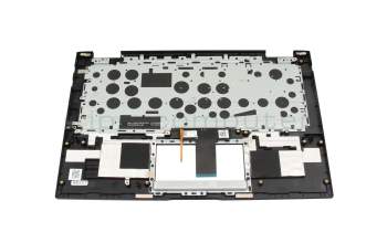 Clavier incl. topcase DE (allemand) noir/noir avec rétro-éclairage original pour Asus VivoBook Flip 14 TM420UA
