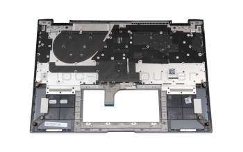 Clavier incl. topcase DE (allemand) noir/noir avec rétro-éclairage original pour Asus ZenBook Flip 13 UX363EA