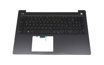 Clavier incl. topcase DE (allemand) noir/noir avec rétro-éclairage original pour Dell G3 15 (3579)