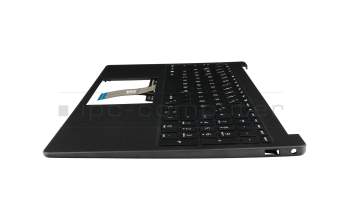 Clavier incl. topcase DE (allemand) noir/noir avec rétro-éclairage original pour HP 15-fd1000