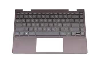 Clavier incl. topcase DE (allemand) noir/noir avec rétro-éclairage original pour HP Envy x360 13-ay1000