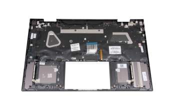 Clavier incl. topcase DE (allemand) noir/noir avec rétro-éclairage original pour HP Envy x360 Convertible 15-eu0000