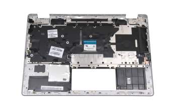 Clavier incl. topcase DE (allemand) noir/noir avec rétro-éclairage original pour HP Pavilion x360 14-dh0200
