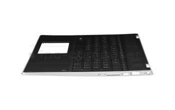 Clavier incl. topcase DE (allemand) noir/noir avec rétro-éclairage original pour HP Pavilion x360 15-dq0000