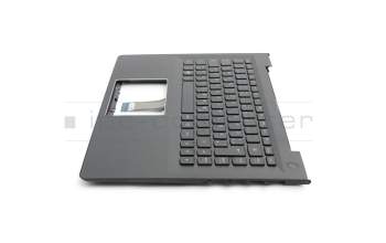 Clavier incl. topcase DE (allemand) noir/noir avec rétro-éclairage original pour Lenovo IdeaPad 500S-14ISK (80Q3)