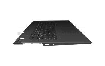 Clavier incl. topcase DE (allemand) noir/noir avec rétro-éclairage original pour Lenovo Legion 5-17IMH05H (81Y8)