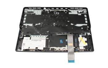 Clavier incl. topcase DE (allemand) noir/noir avec rétro-éclairage original pour Lenovo Legion Pro 5-16IRX8 (82WK)