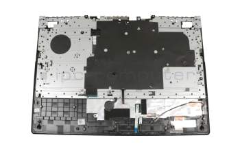 Clavier incl. topcase DE (allemand) noir/noir avec rétro-éclairage original pour Lenovo Legion Y540-17IRH (81Q4)