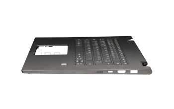 Clavier incl. topcase DE (allemand) noir/noir avec rétro-éclairage original pour Lenovo Yoga 730-15IKB (81CU)