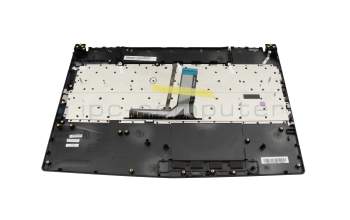 Clavier incl. topcase DE (allemand) noir/noir avec rétro-éclairage original pour MSI GL63 8RD (MS-16P6)