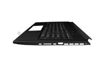 Clavier incl. topcase DE (allemand) noir/noir avec rétro-éclairage original pour MSI GS76 Stealth 11UH/11UG/11UE (MS-17M1)