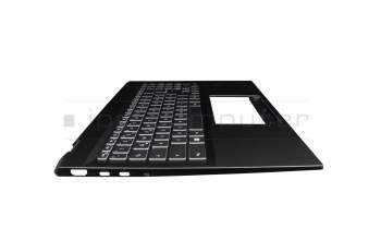 Clavier incl. topcase DE (allemand) noir/noir avec rétro-éclairage original pour MSI Summit E16 Flip A12UCT/A12UDT