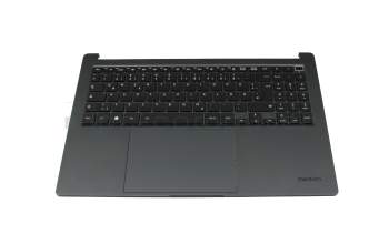 Clavier incl. topcase DE (allemand) noir/noir avec rétro-éclairage original pour Medion S10 X31M (S16431)