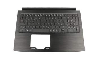 Clavier incl. topcase DE (allemand) noir/noir original pour Acer Aspire 3 (A315-53)