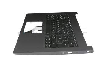 Clavier incl. topcase DE (allemand) noir/noir original pour Acer Aspire 5 (A514-52)