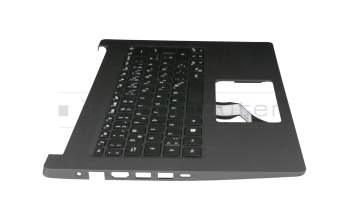 Clavier incl. topcase DE (allemand) noir/noir original pour Acer Aspire 5 (A514-52)