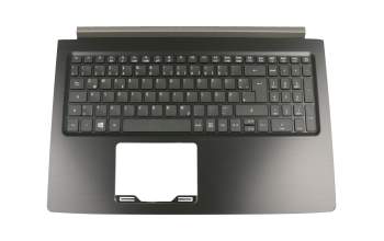 Clavier incl. topcase DE (allemand) noir/noir original pour Acer Aspire 5 (A515-51)