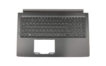 Clavier incl. topcase DE (allemand) noir/noir original pour Acer Aspire 7 (A715-71)