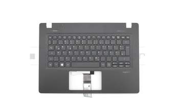 Clavier incl. topcase DE (allemand) noir/noir original pour Acer Aspire V3-372