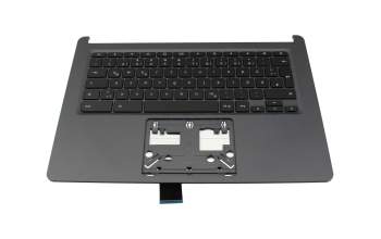 Clavier incl. topcase DE (allemand) noir/noir original pour Acer Chromebook 314 (C933LT)