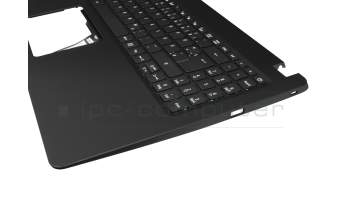 Clavier incl. topcase DE (allemand) noir/noir original pour Acer Extensa 15 (EX215-51)