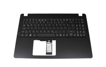 Clavier incl. topcase DE (allemand) noir/noir original pour Acer Extensa 215 (EX215-51)