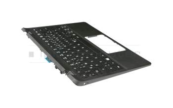 Clavier incl. topcase DE (allemand) noir/noir original pour Acer TravelMate B1 (TMB116-M)