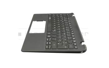 Clavier incl. topcase DE (allemand) noir/noir original pour Acer TravelMate B1 (TMB116-MP)