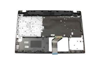 Clavier incl. topcase DE (allemand) noir/noir original pour Acer TravelMate P2 (P257-MG)