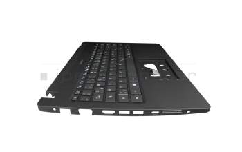 Clavier incl. topcase DE (allemand) noir/noir original pour Acer TravelMate P2 (TMP214-53)
