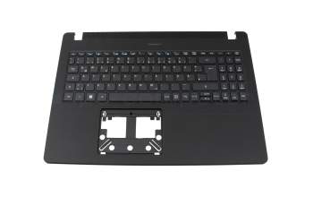 Clavier incl. topcase DE (allemand) noir/noir original pour Acer TravelMate P2 (TMP215-41)