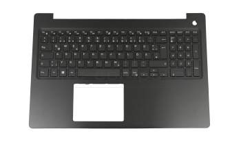 Clavier incl. topcase DE (allemand) noir/noir original pour Dell Inspiron 15 (5575)