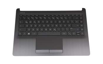 Clavier incl. topcase DE (allemand) noir/noir original pour HP 14-cf1000