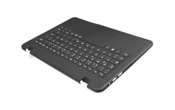 Clavier incl. topcase DE (allemand) noir/noir original pour Lenovo 100e Winbook (81CY)