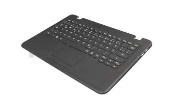 Clavier incl. topcase DE (allemand) noir/noir original pour Lenovo 100e Winbook (81CY)