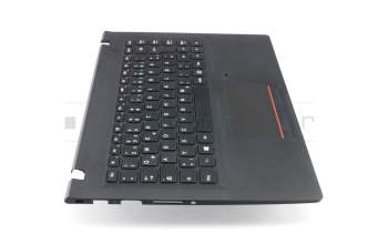 Clavier incl. topcase DE (allemand) noir/noir original pour Lenovo E31-70 (80KC/80KW/80KX)