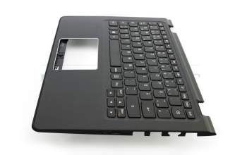 Clavier incl. topcase DE (allemand) noir/noir original pour Lenovo Flex 3-1130 (80LY)