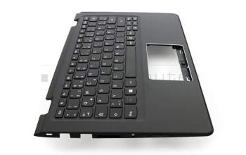 Clavier incl. topcase DE (allemand) noir/noir original pour Lenovo Flex 3-1130 (80LY)