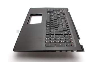 Clavier incl. topcase DE (allemand) noir/noir original pour Lenovo Flex 3-1580 (80R4)